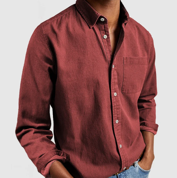 Chemise en Denim Décontractée pour Hommes | Douce Premium