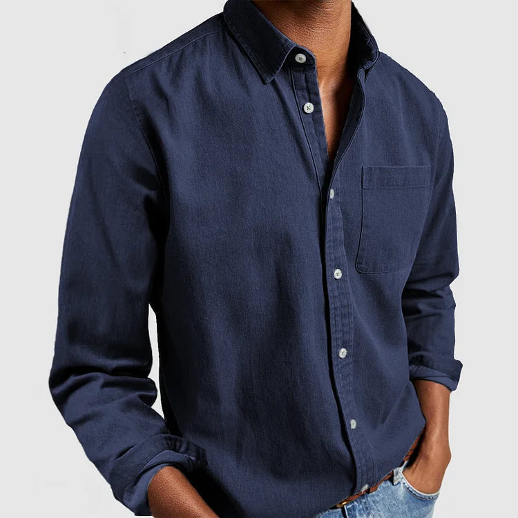 Chemise en Denim Décontractée pour Hommes | Douce Premium