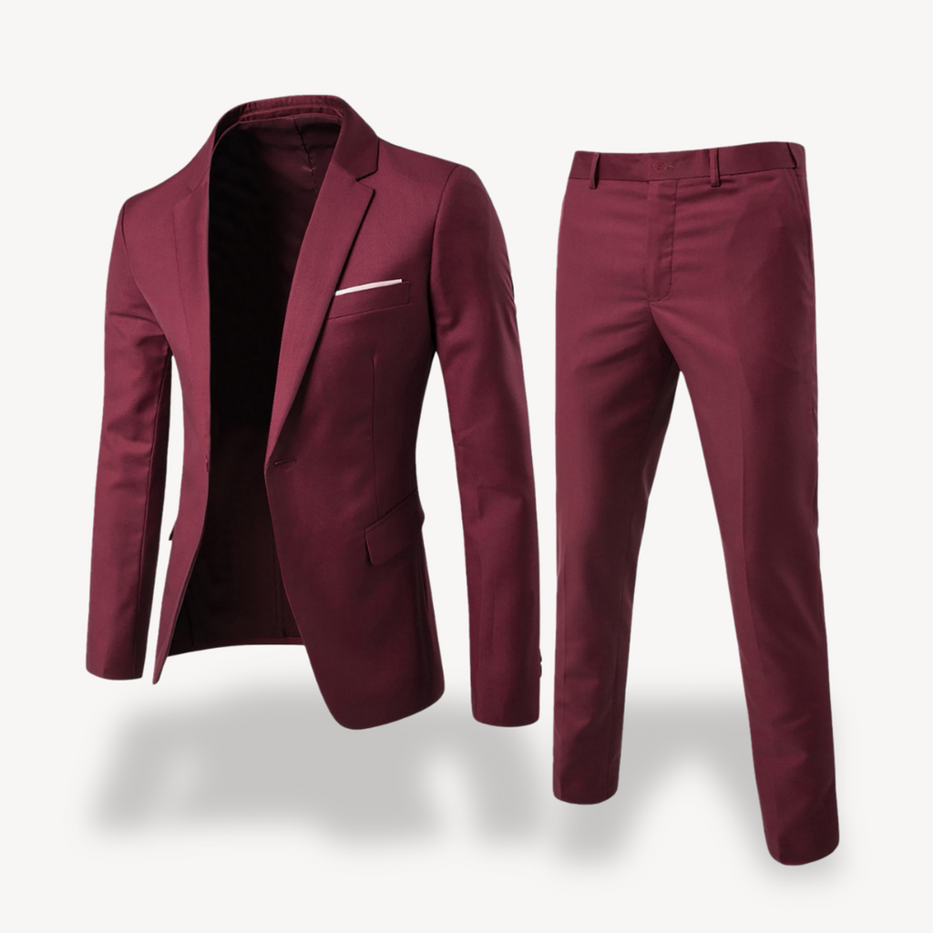 Ensemble Formelle pour Hommes en Deux Pièces avec Blazer et Pantalon