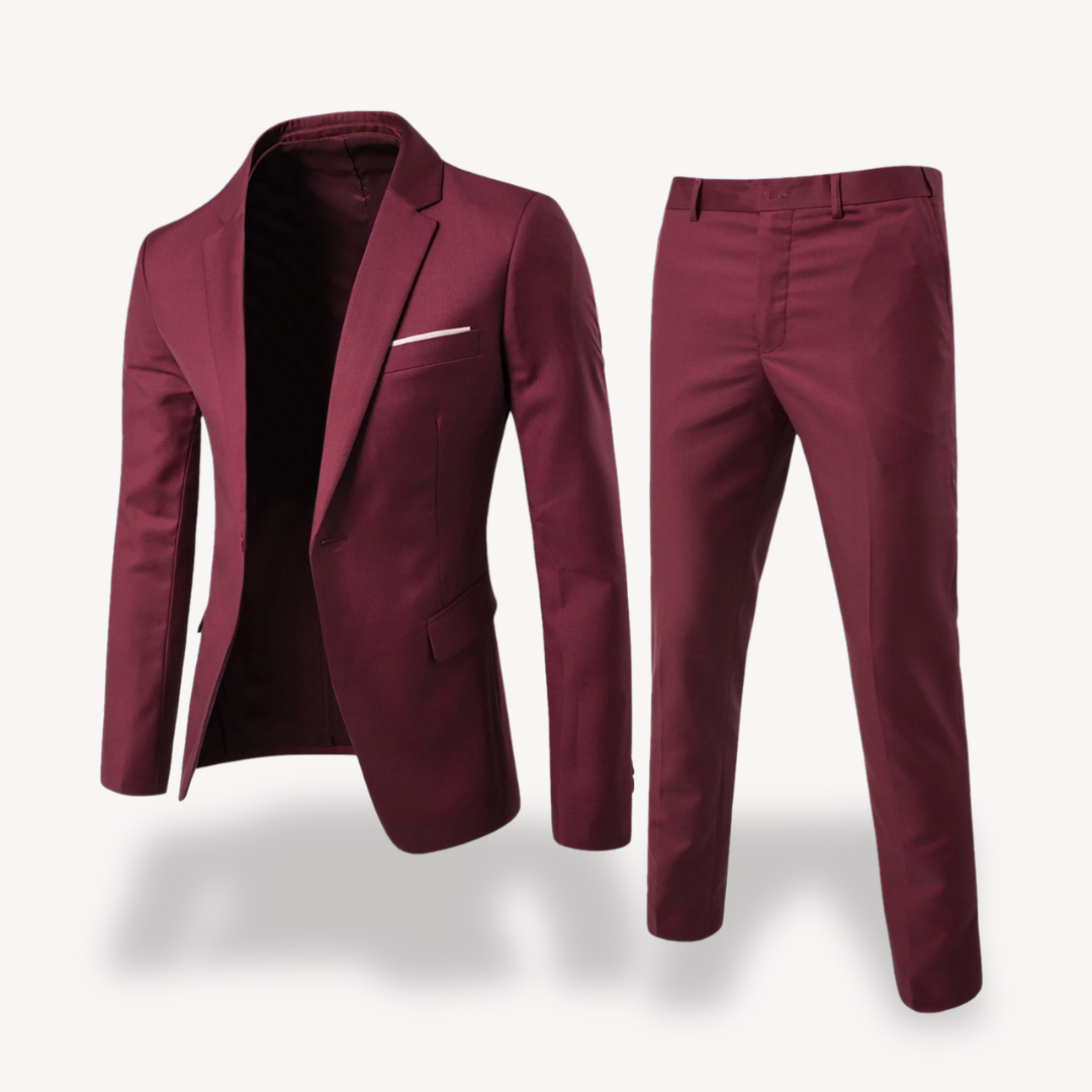Ensemble Formelle pour Hommes en Deux Pièces avec Blazer et Pantalon