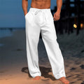 Pantalons longs pour hommes avec taille à cordon