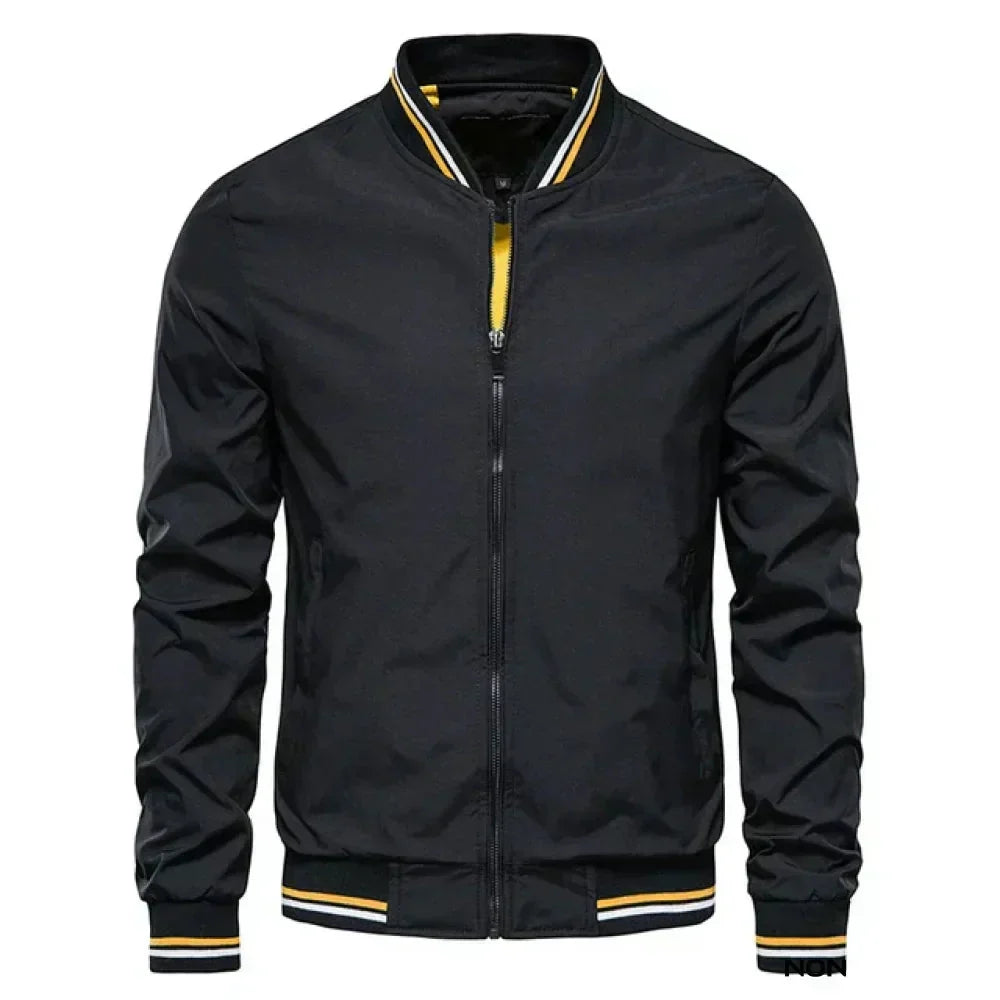Veste bomber légère à rayures d'été pour hommes