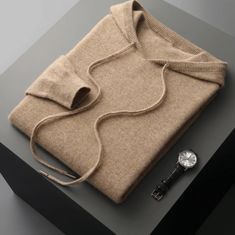 Sweat à capuche de luxe pour hommes avec capuche ajustable