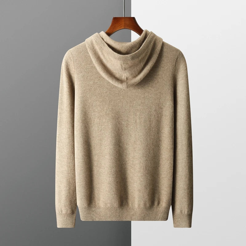 Sweat à capuche de luxe pour hommes avec capuche ajustable