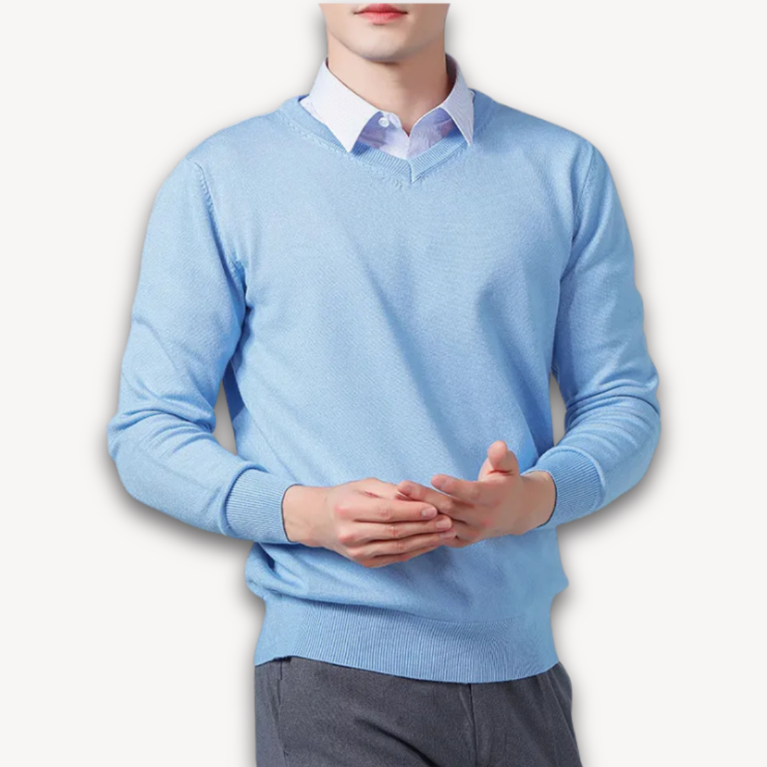Pull V pour Homme - Coupe Slim et Confort Doux