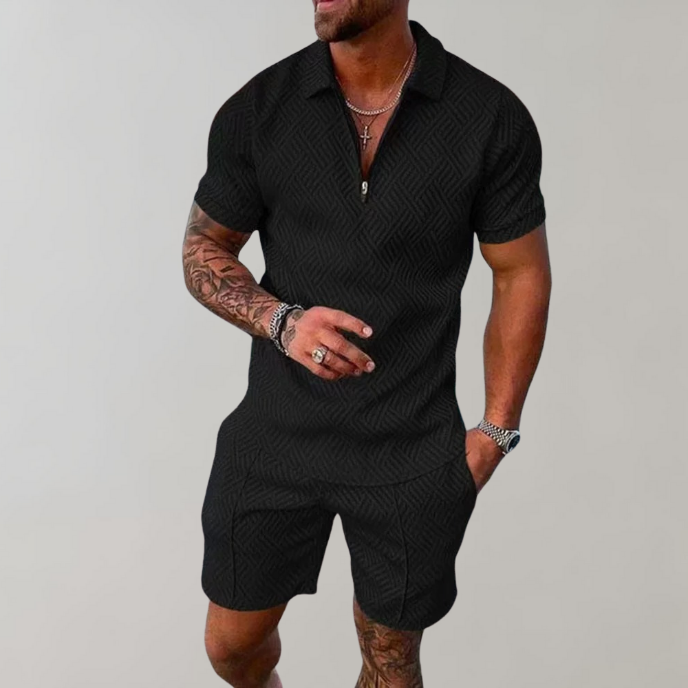 Ensemble de Polo et Shorts d'Été pour Hommes