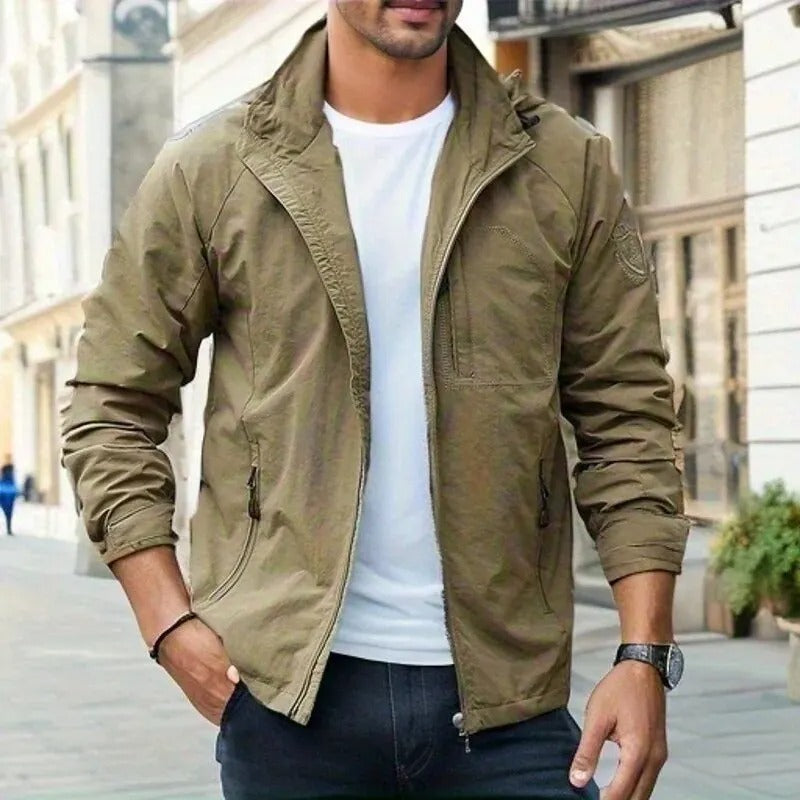 Veste Cargo d'Été Imperméable et Respirante pour Hommes