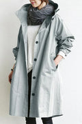 Manteau Trench Imperméable pour Hommes avec Capuche - Chaud et Élégant