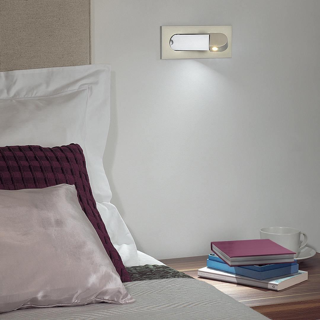 Lampe de lecture LED moderne réglable de chevet - Finitions variées