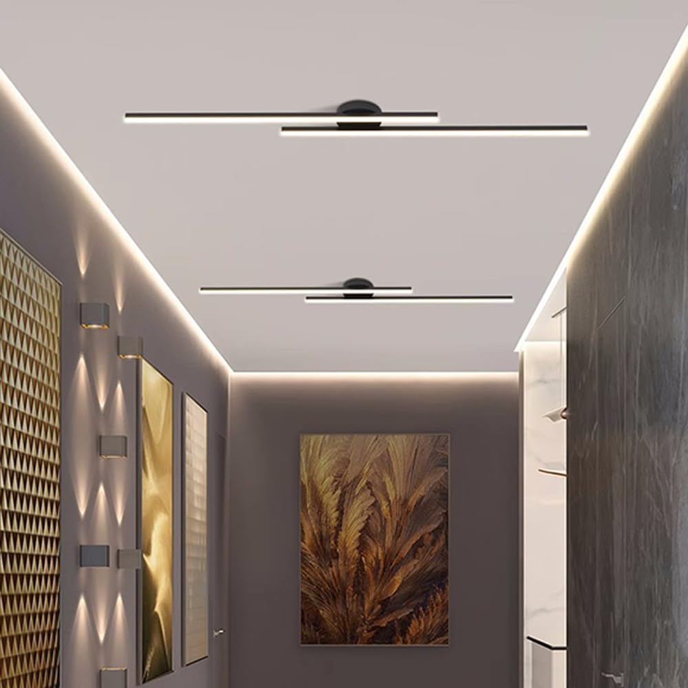 Luminaires LED de plafond semi-encastré en aluminium moderne