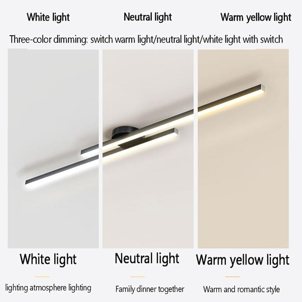 Luminaires LED de plafond semi-encastré en aluminium moderne