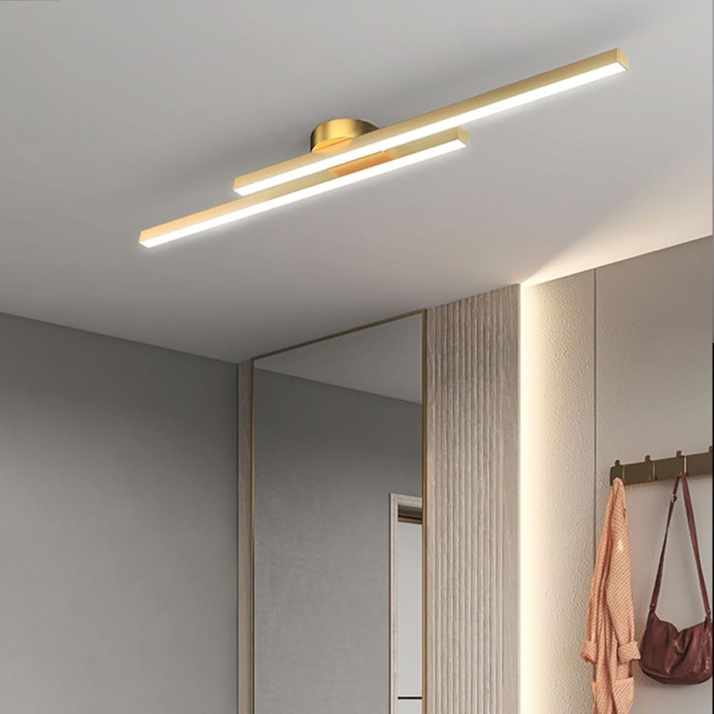 Luminaires LED de plafond semi-encastré en aluminium moderne