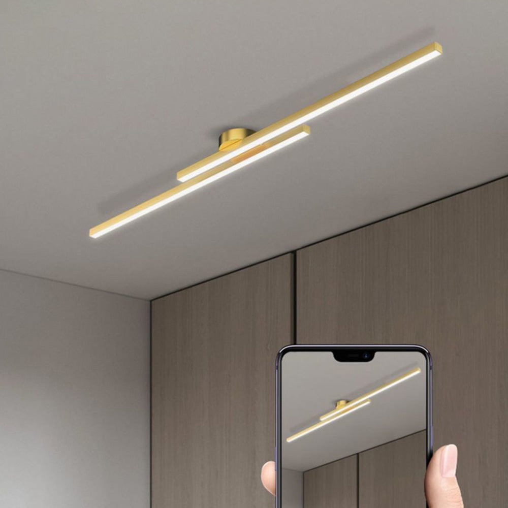 Luminaires LED de plafond semi-encastré en aluminium moderne