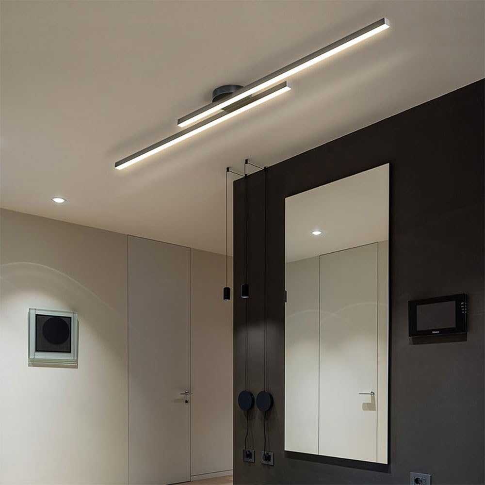 Luminaires LED de plafond semi-encastré en aluminium moderne