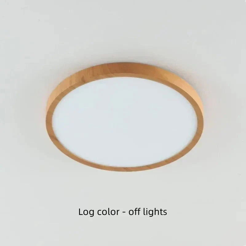 Lustre LED Circulaire en Bois Élégant - Moderne et Énergétiquement Efficace
