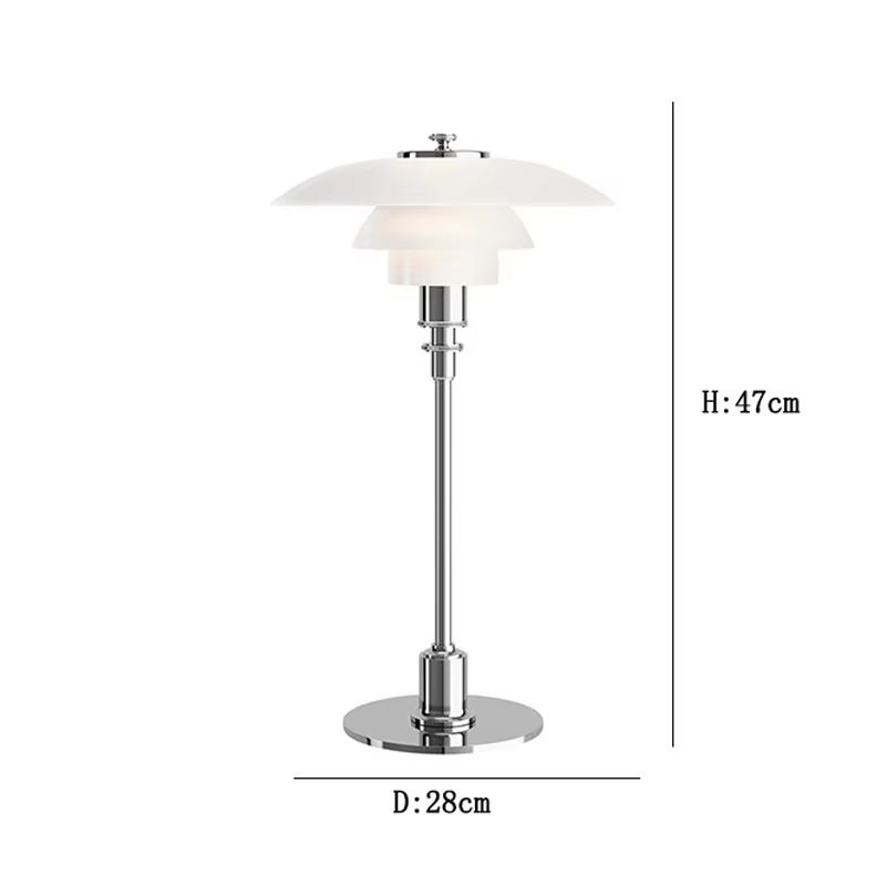 Lampe de Table LED au Design Danois Moderne - Lueur Ambiante Chaude