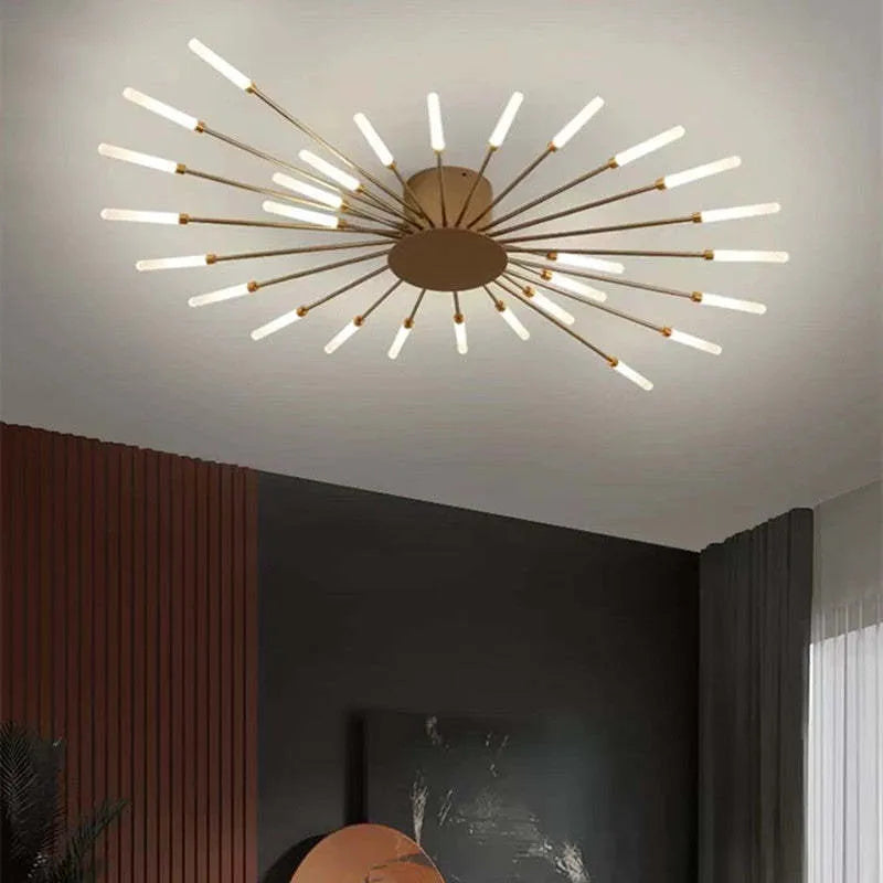 Lustre Plafonnier Moderne Inspiré des Feux d'Artifice - Dimmable