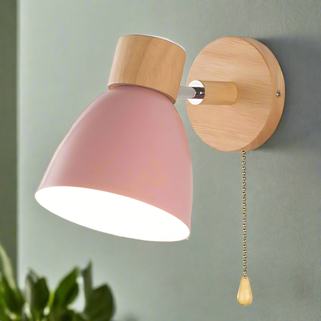 Luminaires Muraux Scandinaves Modernes avec Interrupteur à Tirette