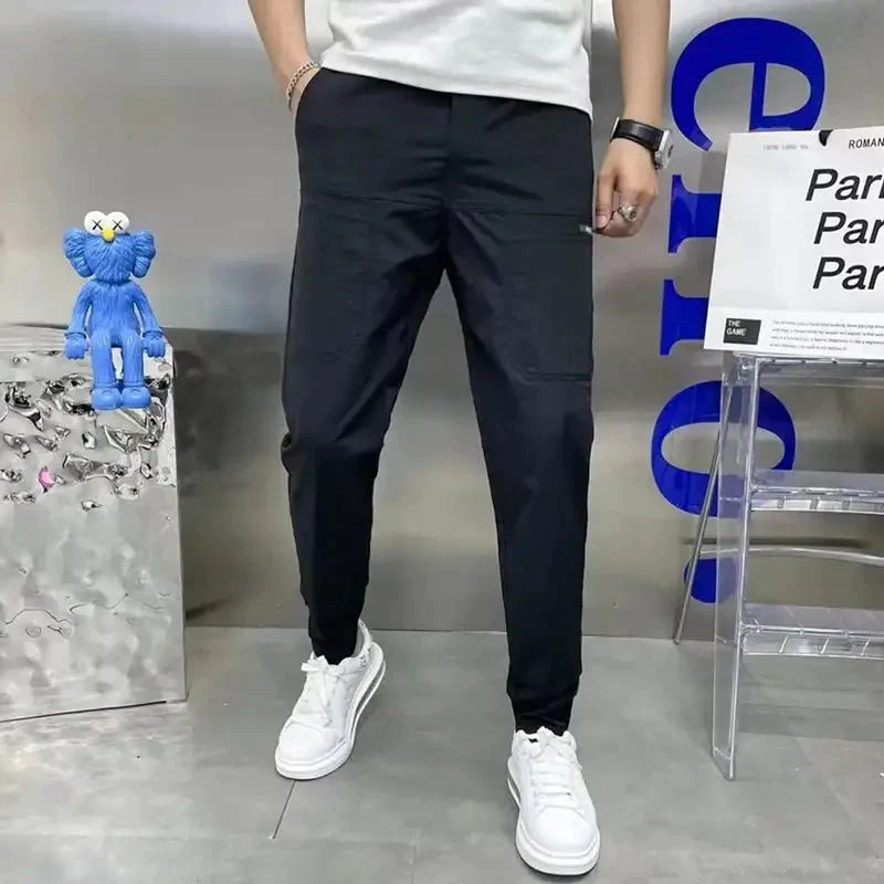 Pantalons décontractés à poches multiples