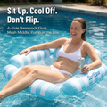 SurfEase™ Flotteur Lounge 4-Sides — Asseyez-vous, Allongez-vous, Restez au Frais Toute l'Après-Midi