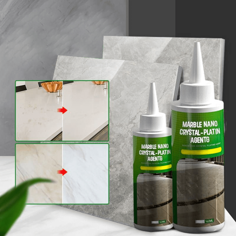 NanoGlanz Revêtement de Pierre – Finition de Surface Brillante Instantanée Pour Marbre, Granit et Plus
