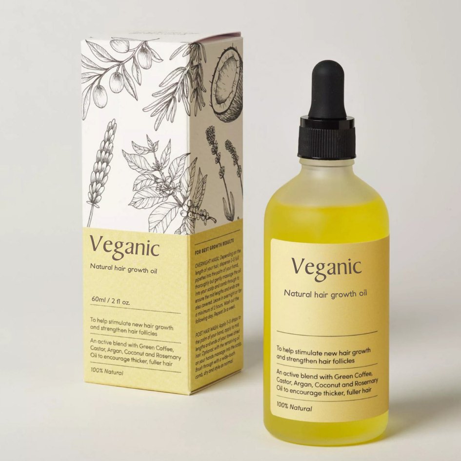 Huile pour la Croissance Capillaire Végane - Sérum 100% Naturel