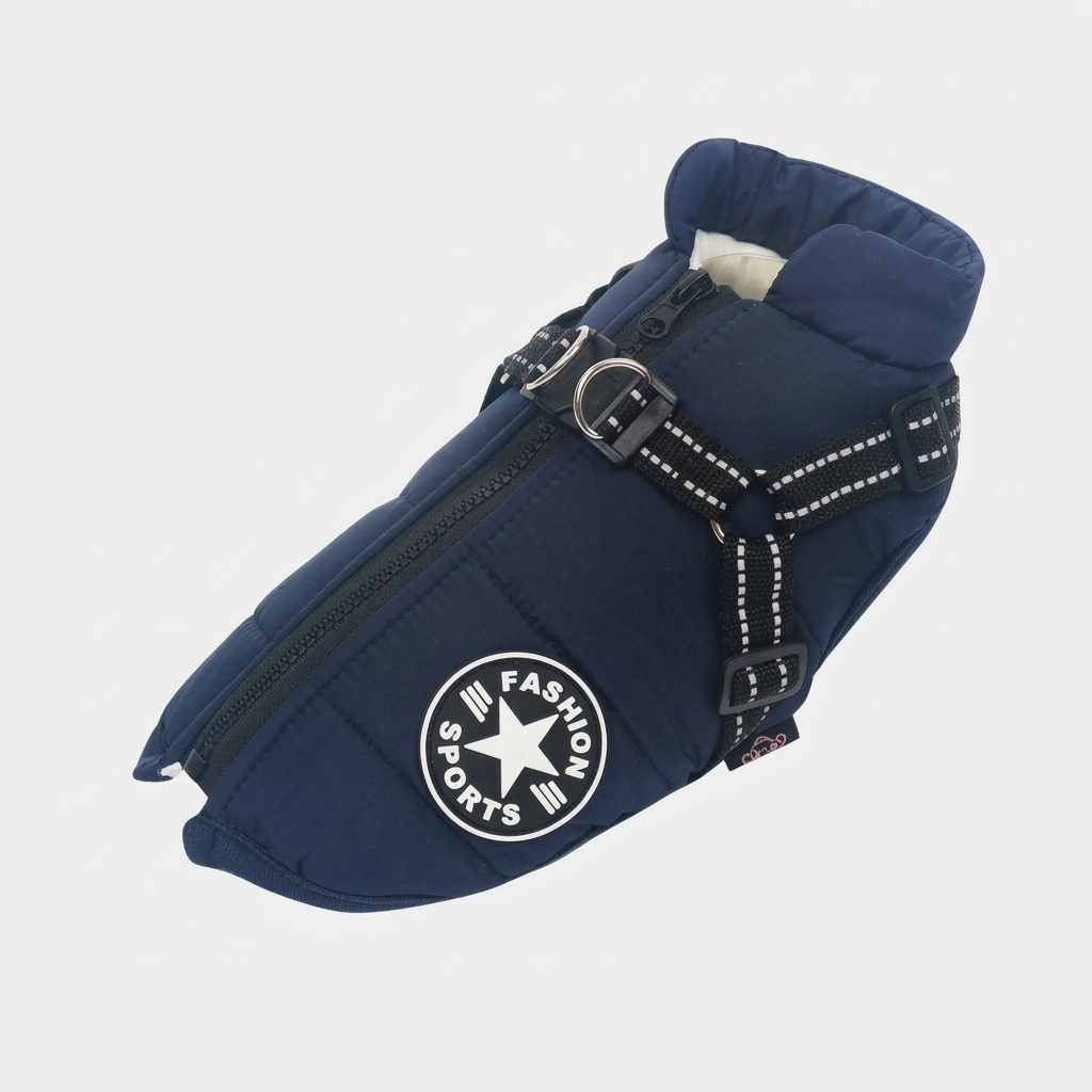 Manteau de Pluie Réfléchissant pour Chien avec Harnais