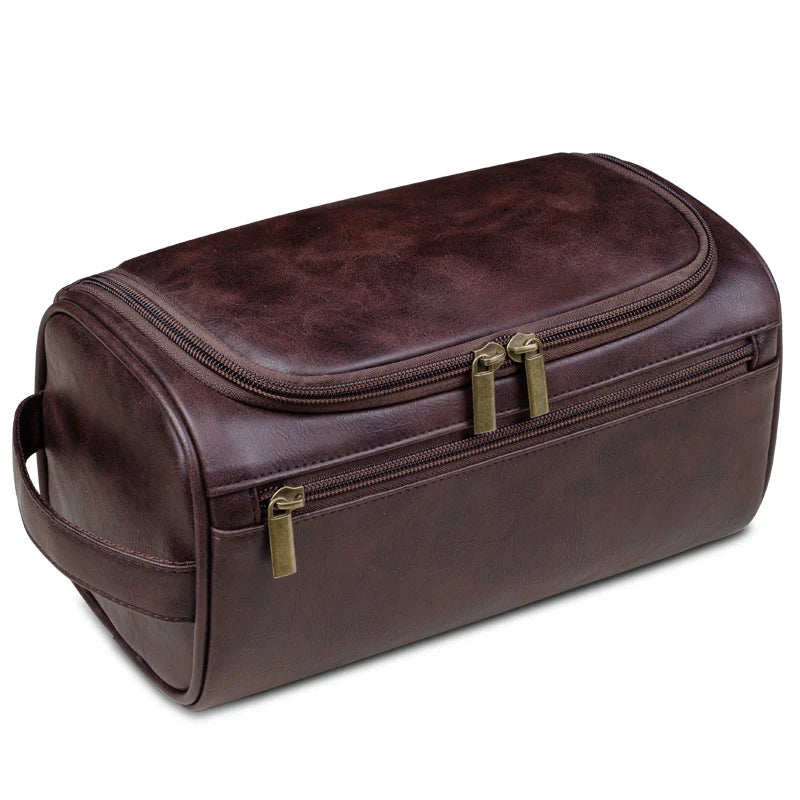 Skanto | Trousse de toilette en cuir premium pour voyageurs
