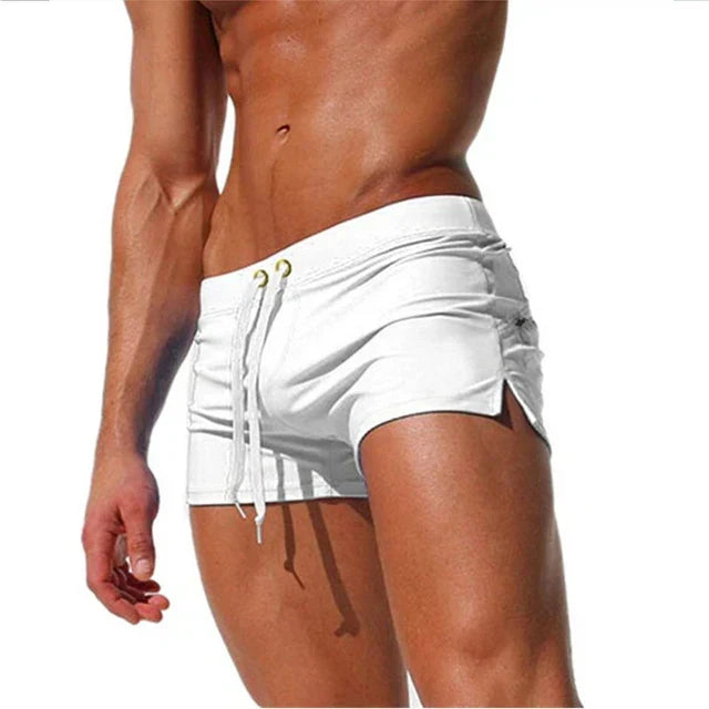 Shorts de bain pour hommes à séchage rapide avec cordon de serrage réglable