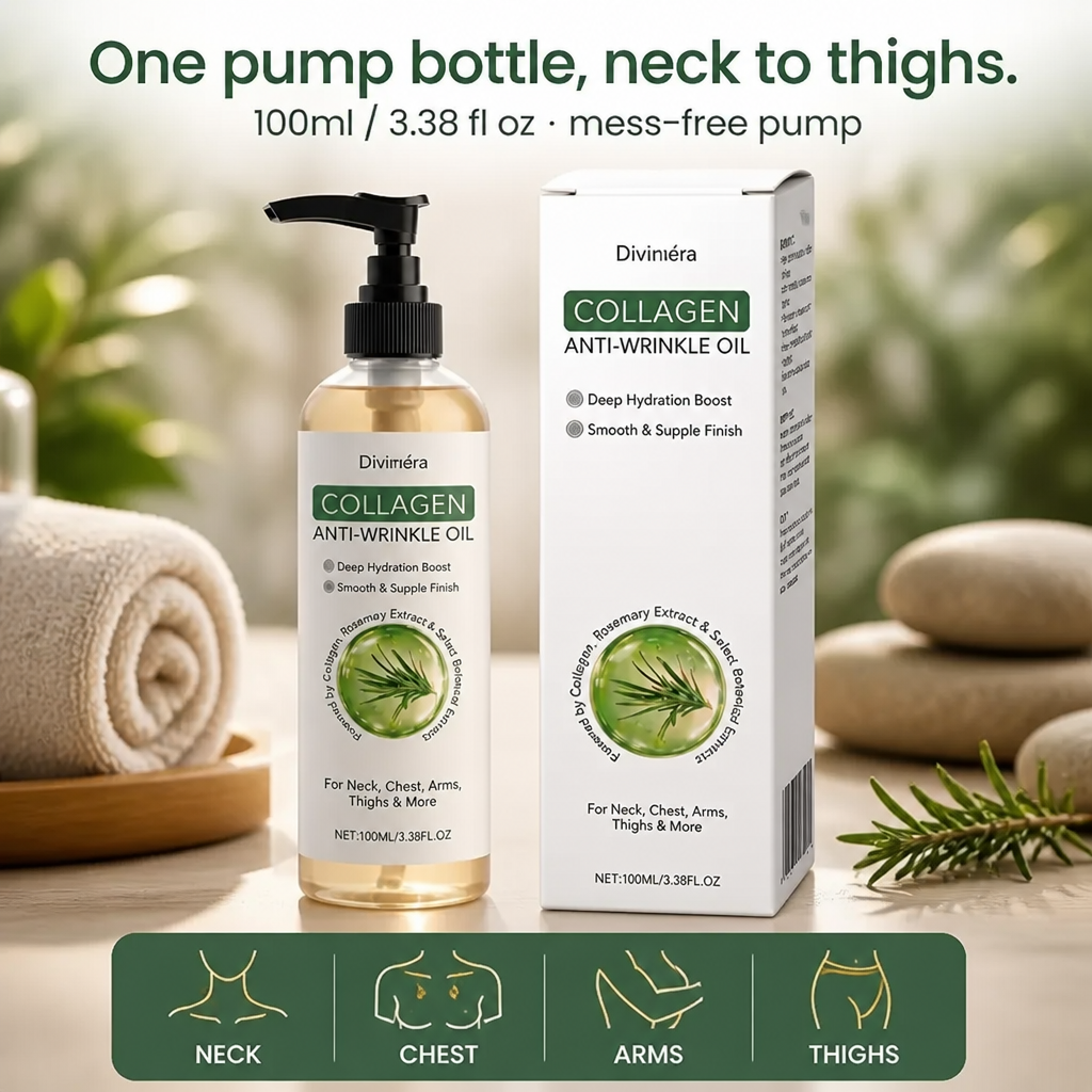 Divinvéra™ — Lissez et raffermissez l'apparence de la peau crépue sur le cou, les bras et les cuisses