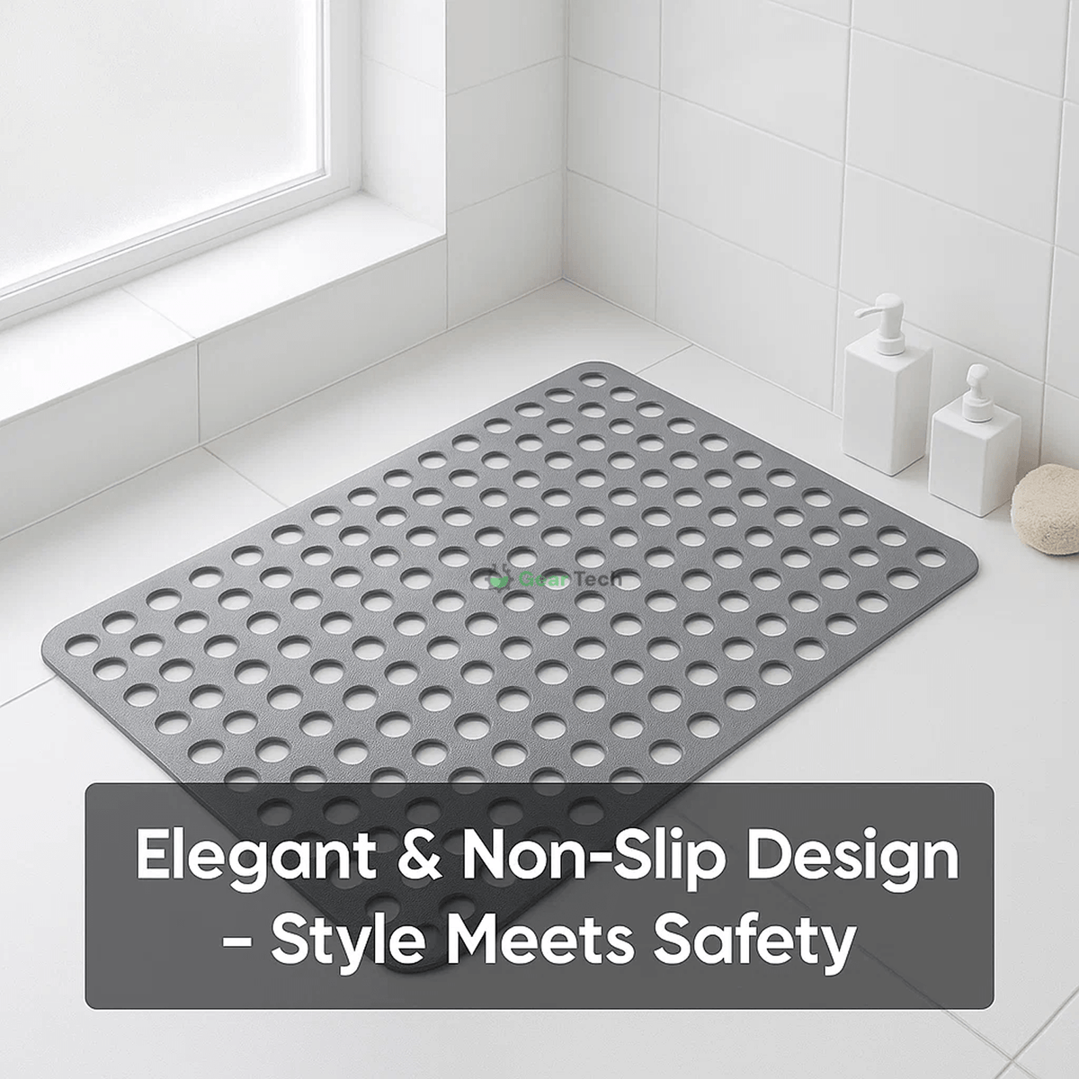 Tapis de Douche Antidérapant pour un Confort et une Hygiène Sûrs dans la Salle de Bain