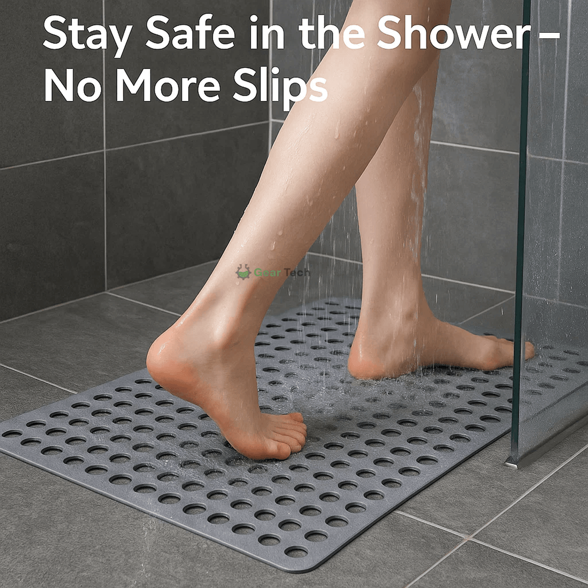Tapis de Douche Antidérapant pour un Confort et une Hygiène Sûrs dans la Salle de Bain