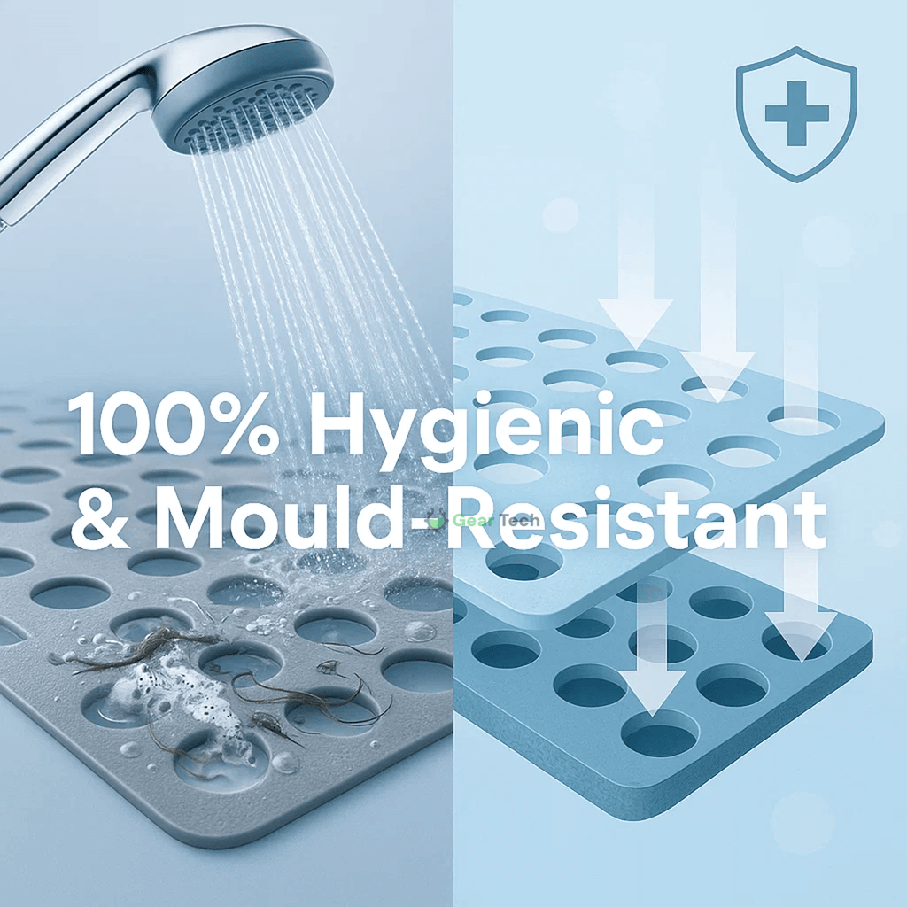 Tapis de Douche Antidérapant pour un Confort et une Hygiène Sûrs dans la Salle de Bain