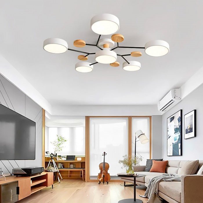 Plafonnier Scandinave – Design Ramifié, Élégant & Durable avec Technologie LED