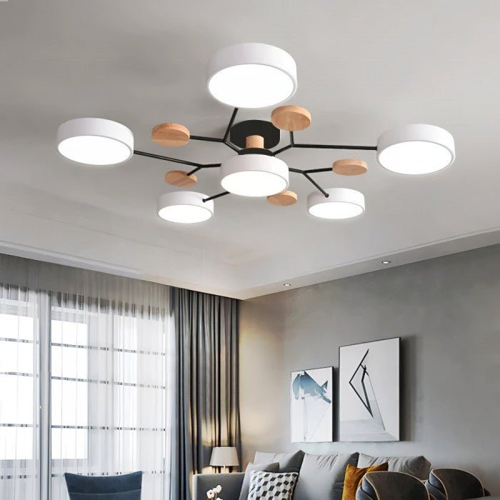 Plafonnier Scandinave – Design Ramifié, Élégant & Durable avec Technologie LED