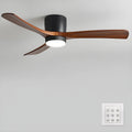 Ventilateur de Plafond en Bois Nordique avec Télécommande LED