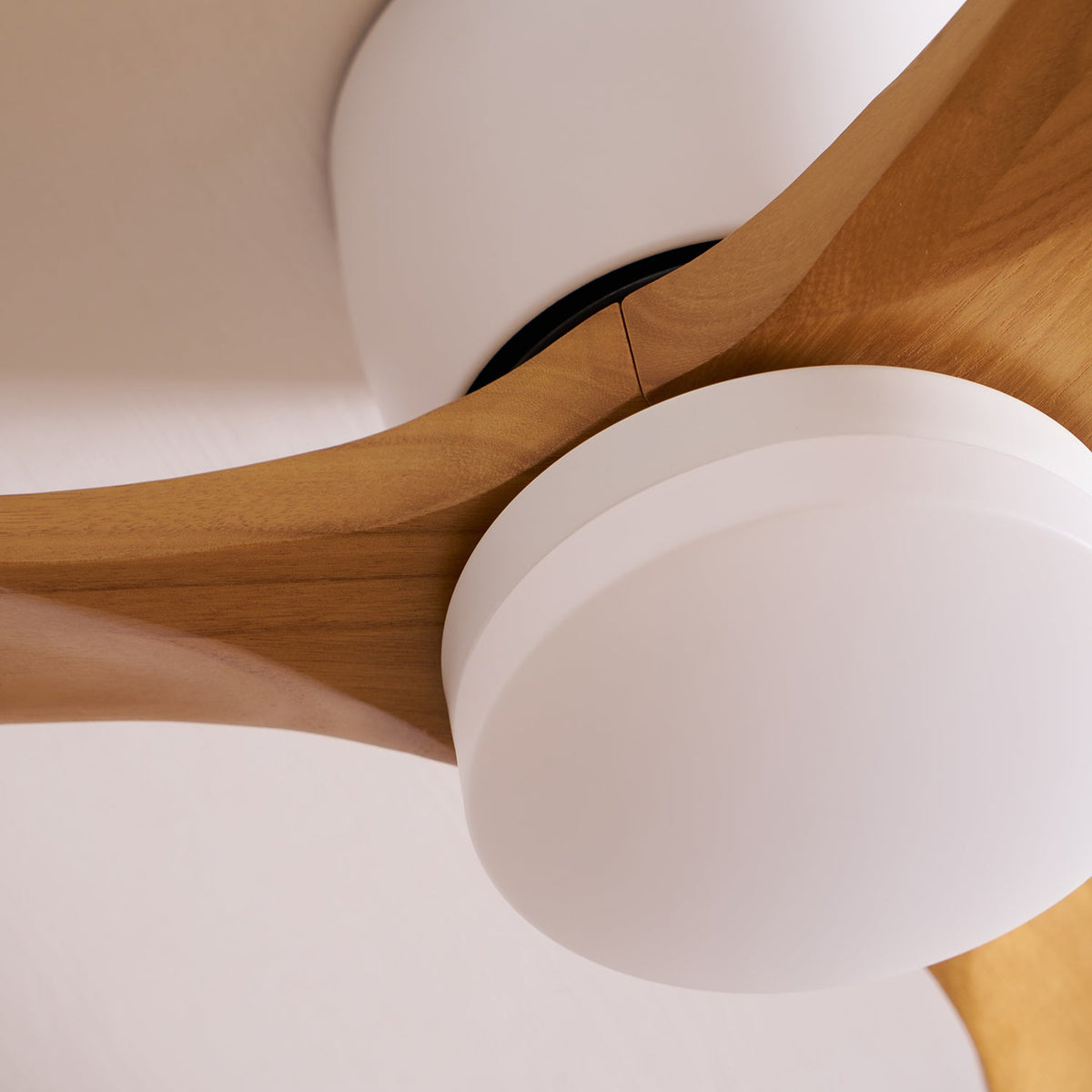 Ventilateur de Plafond en Bois Nordique avec Télécommande LED