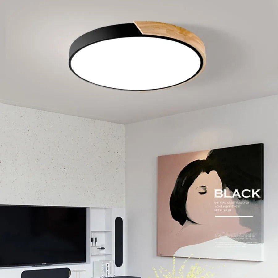 Lustre en Bois Nordic Macaron pour Espaces Modernes