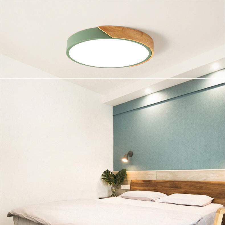 Lustre en Bois Nordic Macaron pour Espaces Modernes