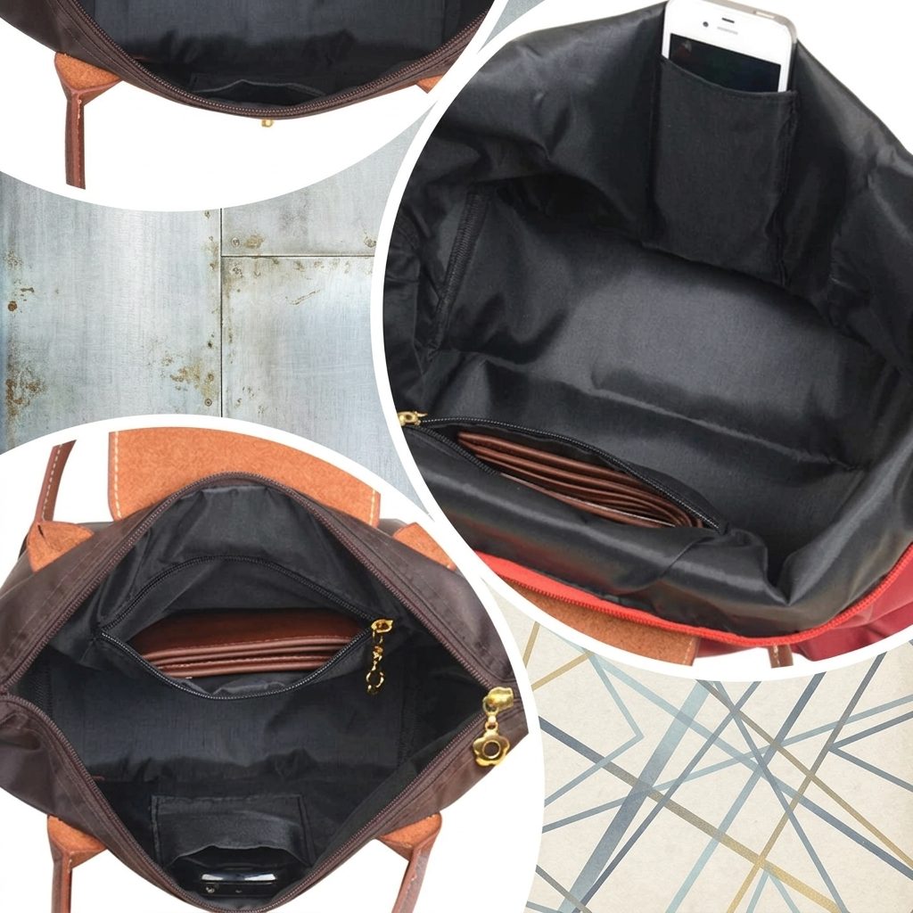 Sac à Bandoulière Oxford Imperméable Léger Tote Bag Disponible en Plusieurs Tailles