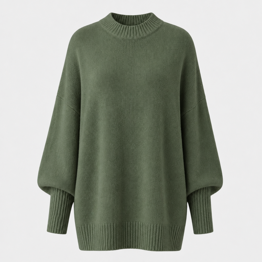 Veluna - Pull surdimensionné en mélange de laine pour femmes