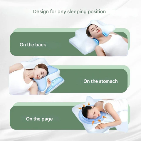 Skanto | Coussin Orthopédique | Support Ergonomique pour le Cou et le Dos | Mousse à Mémoire