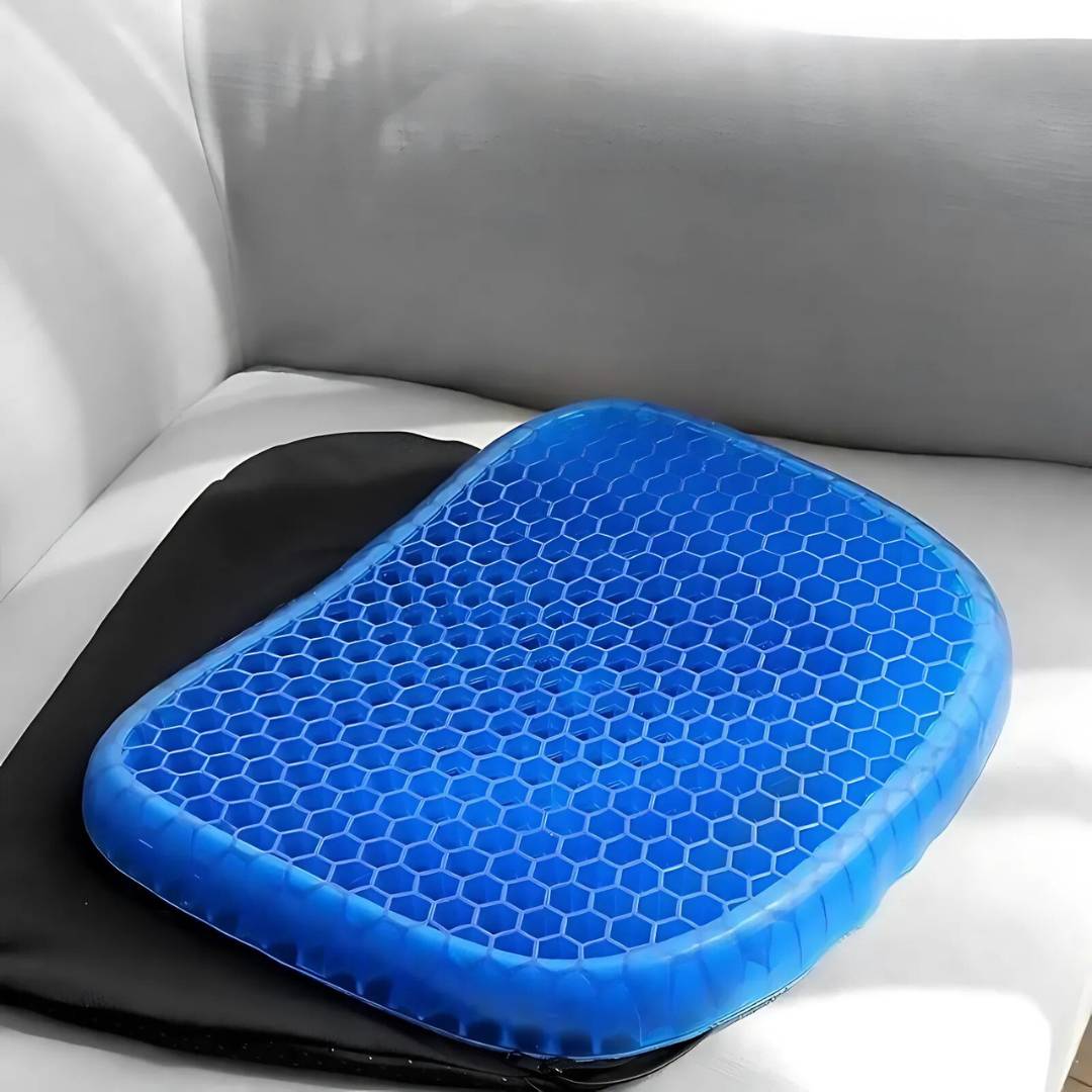 Coussin de Siège en Gel Orthopédique pour le Soutien du Coccyx et du Dos