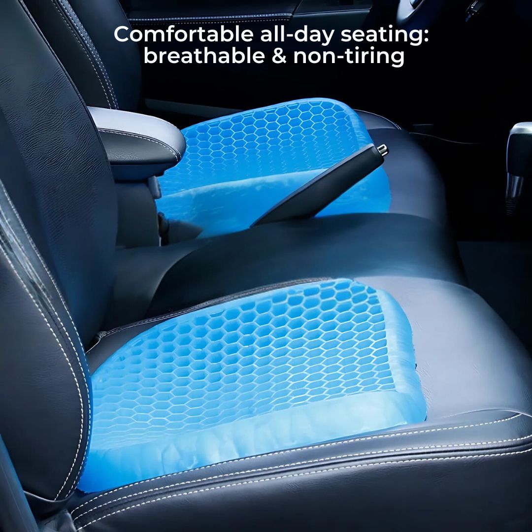 Coussin de Siège en Gel Orthopédique pour le Soutien du Coccyx et du Dos
