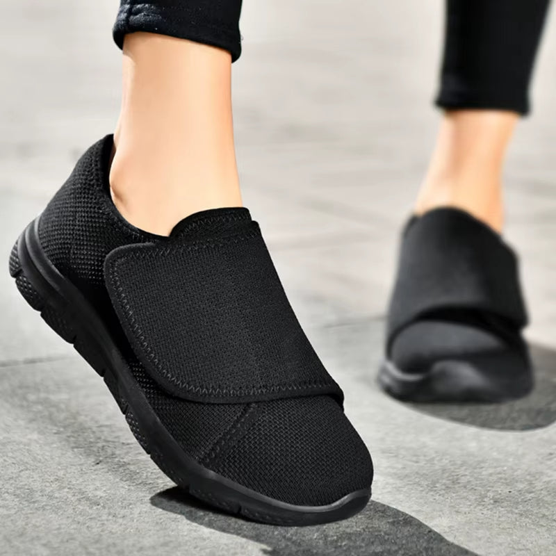 Chaussures de Marche Confortables à Largeur Ajustable pour Femmes – Tige Douce Ajustable pour Pieds Sensibles