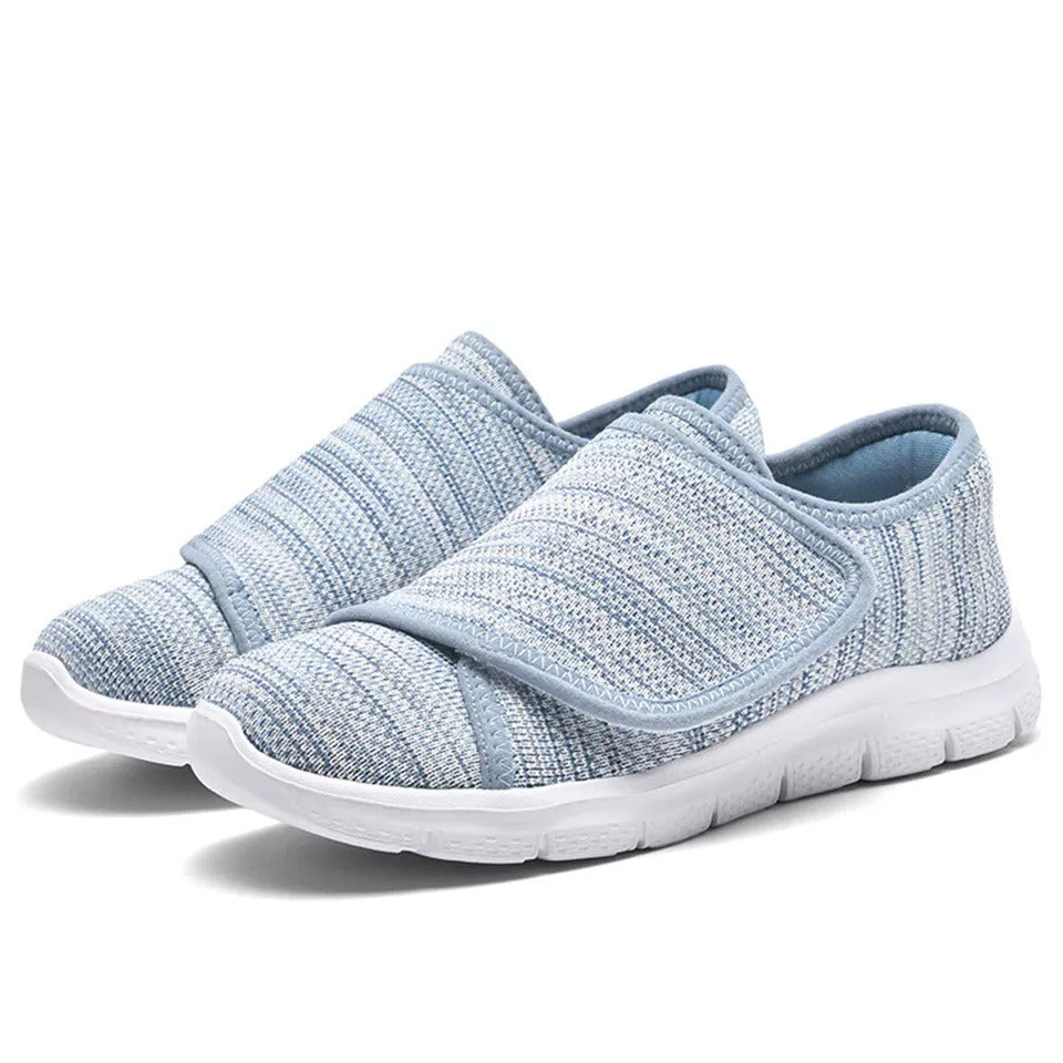Chaussures de Marche Confortables à Largeur Ajustable pour Femmes – Tige Douce Ajustable pour Pieds Sensibles