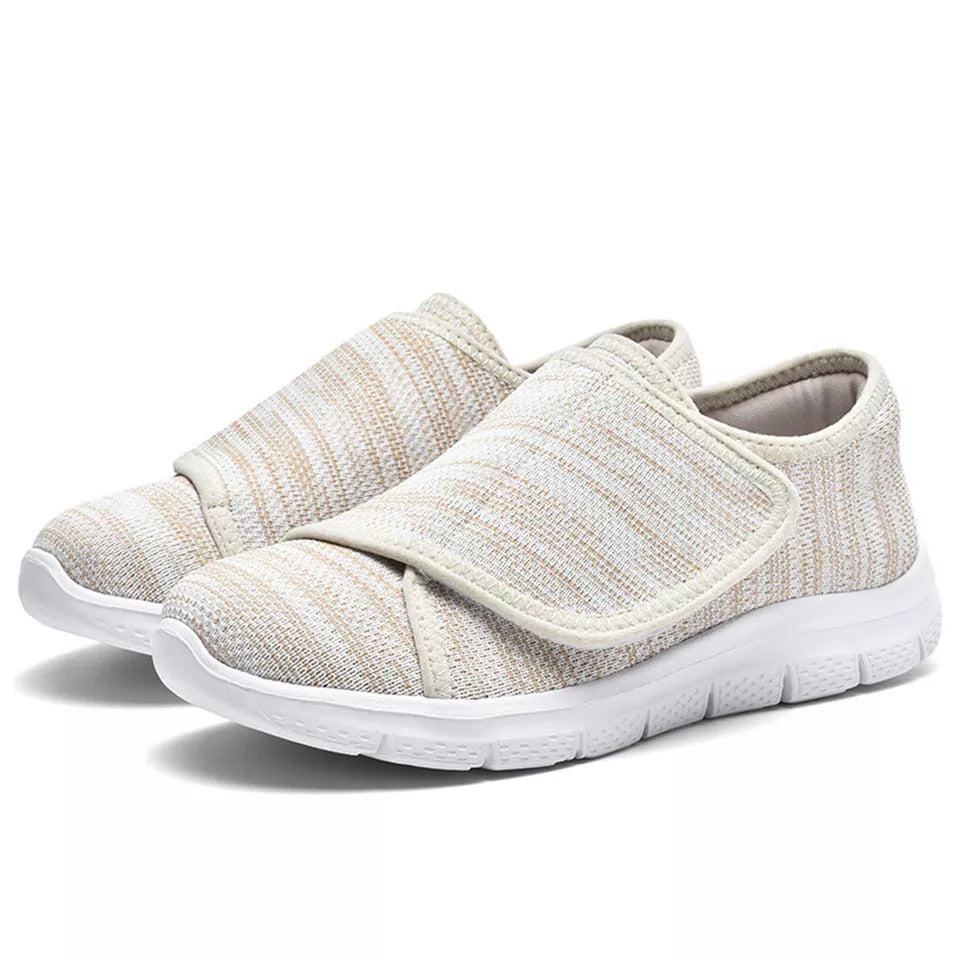 Chaussures de Marche Confortables à Largeur Ajustable pour Femmes – Tige Douce Ajustable pour Pieds Sensibles