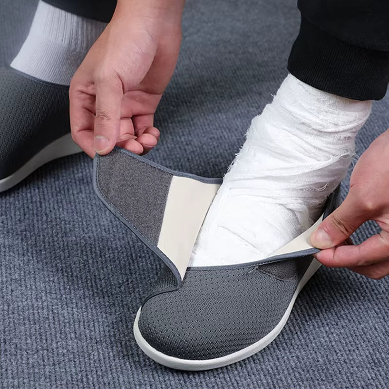 Chaussures de Marche Confortables à Largeur Ajustable pour Femmes – Tige Douce Ajustable pour Pieds Sensibles