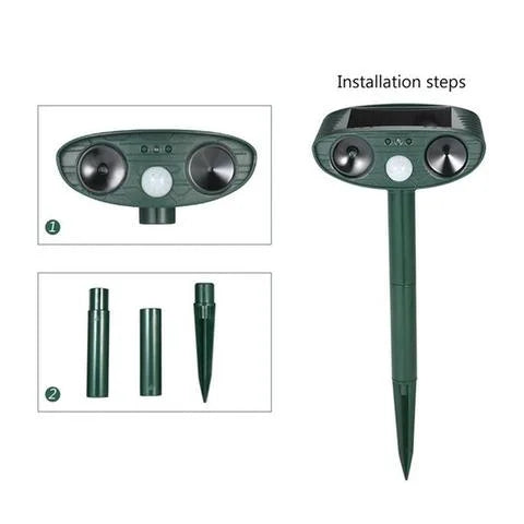 Répulseur Ultrasonique Solaire pour Jardins