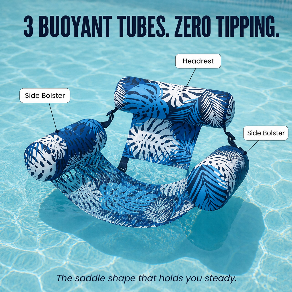 AquaBreeze™ — Asseyez-vous droit, flottez stable et discutez sans mouiller vos cheveux